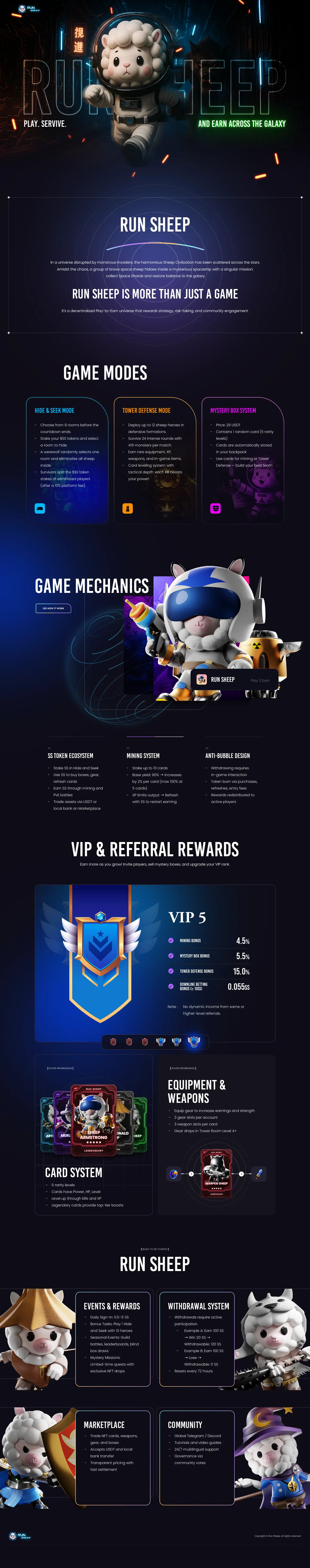 Run Sheep Landing Page